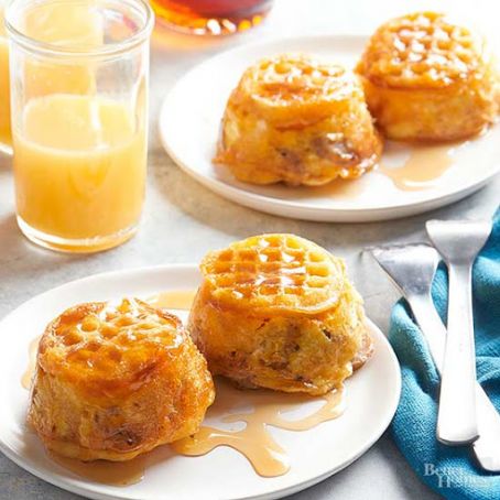Upside-Down Waffle and Egg Cups