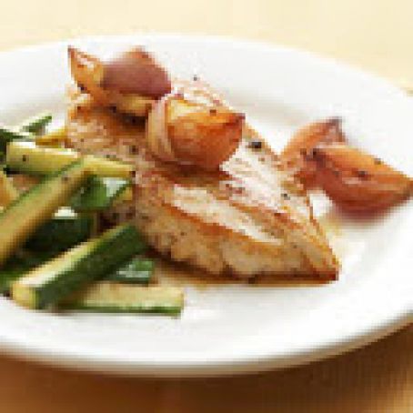 Pan-Roasted Chicken with Shallots