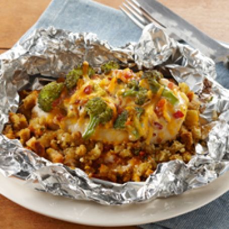 Foil-Pack Chicken & Broccoli Dinner