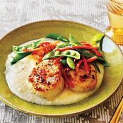Seared Scallops with Cauliflower Puree