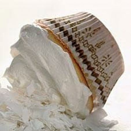 White-on-White Coconut Cupcakes