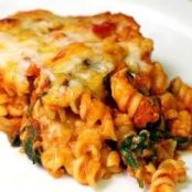 Cheryl's Spinach Cheesy Pasta Casserole