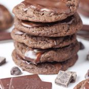 Triple Chocolate Grasshopper Cookies