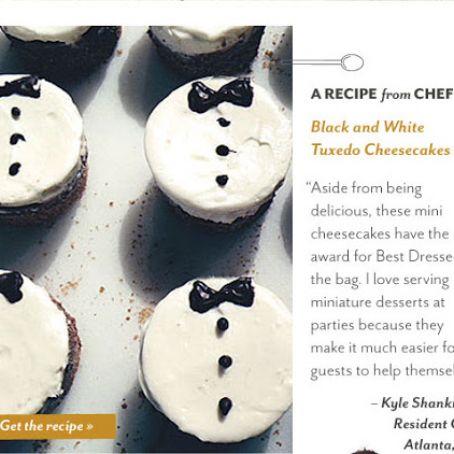 Black and White Tuxedo Cheesecakes