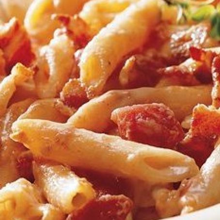 Penne with Tomato and Smoked Cheese