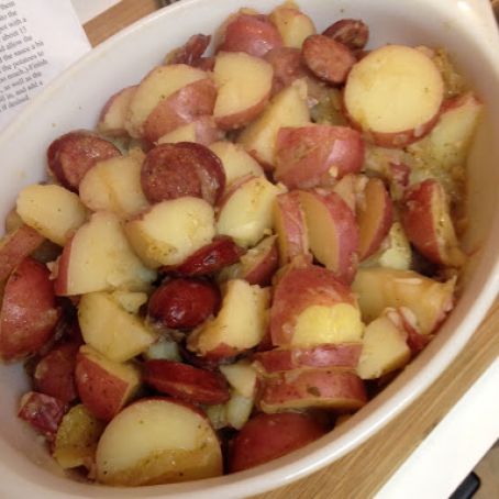 Red Potato and Smoked Sausage Bake