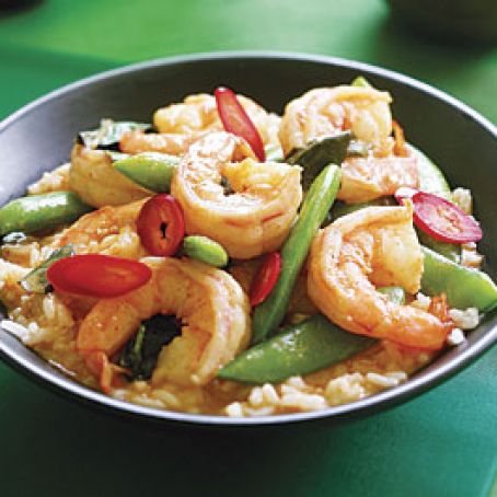 Red Curry with Shrimp & Sugar Snap Peas - Recipe.com