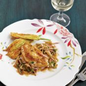 Chicken Breasts with Anchovy-Basil Pan Sauce