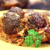 Italian Meatball Sandwich Casserole