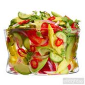 Mango-Tomato Salad with Chile Vinaigrette