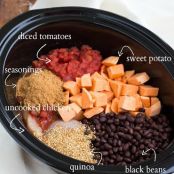 Sweet potato, chicken, and quinoa soup