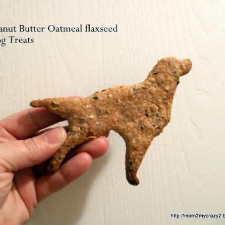Peanut Butter Oatmeal flaxseed Dog Treat