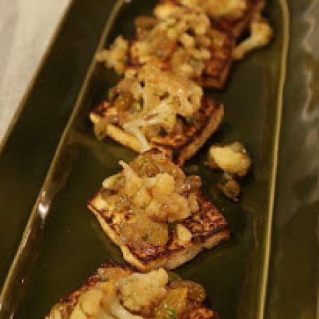 Tofu & Cauliflower with Capers & Pine Nuts