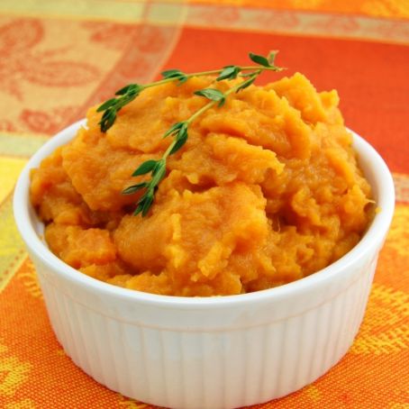 Maple Mashed Sweet Potatoes