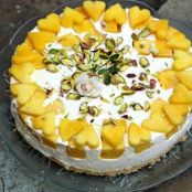 Upside Down Mango Quark Cheese Pie