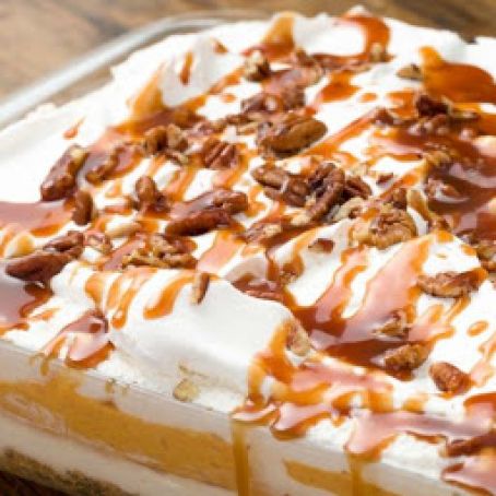 Pumpkin Cheesecake Lasagna