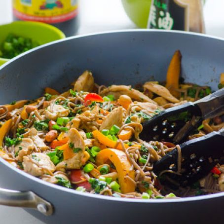 Quick and Healthy Peanut Chicken Soba Noodles