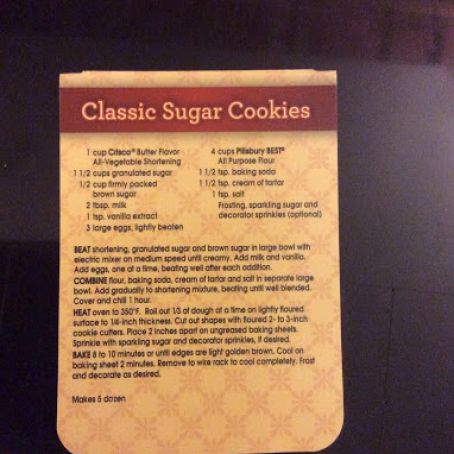 Classic Sugar Cookie