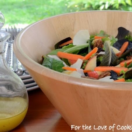 GREEN****Mixed Greens Salad with Apples, Candied Pecans, and Maple-Mustard Vinaigrette