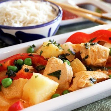 Thai Pineapple Red Curry Chicken