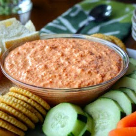 Easy Roasted Red Pepper Dip
