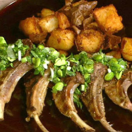 Chef Jonathan Waxman's Spring Lamb Chops with Ultimate Fried Potatoes and Fava Guac