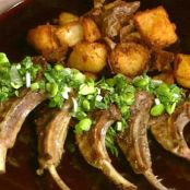 Chef Jonathan Waxman's Spring Lamb Chops with Ultimate Fried Potatoes and Fava Guac