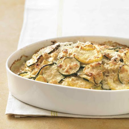 Zucchini and Yellow Squash Gratin