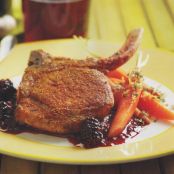 Pork Chops with Blackberry-Zinfandel Sauce