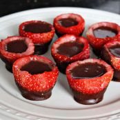 Chocolate Covered Strawberry Shot Glasses