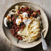 Chorizo Bolognese with Buffalo Mozzarella