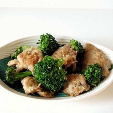 Lighter Sesame Chicken with Broccoli