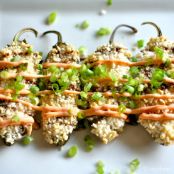 Crab and Cream Cheese Stuffed Jalapeno Poppers