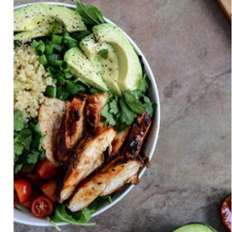 Honey Chipotle Chicken Bowls with Lime Quinoa