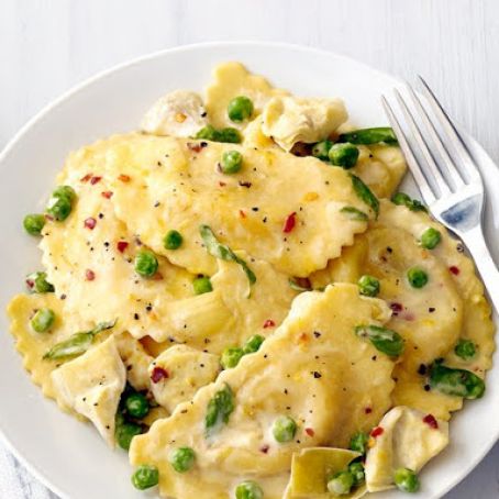 Agnolotti With Artichoke Sauce