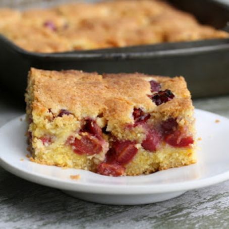 Cherry Cornmeal Cake | Big Girls Small Kitchen