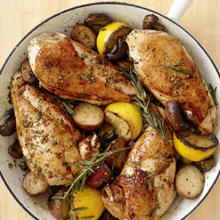 Skillet Rosemary Chicken