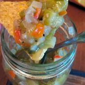 Green Tomato Salsa for preserving