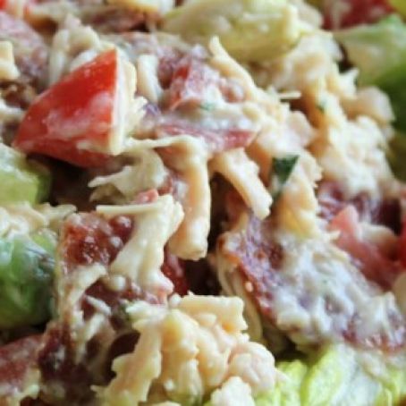 Chicken Salad with Bacon, Lettuce and Tomato