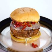 Mario Batali's Spicy Sausage Provolone Burgers
