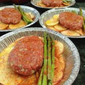 BBQ Beef Burger in Foil