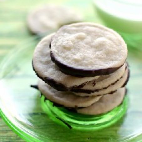 Thanks-A-Lot Chocolate Dipped Shortbread Cookies- Girl Scout Copycat