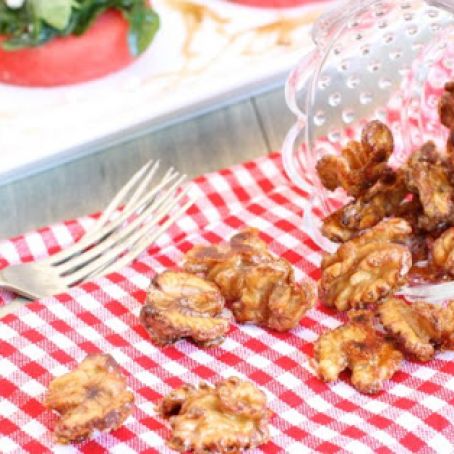 nuts - spiced candied walnuts