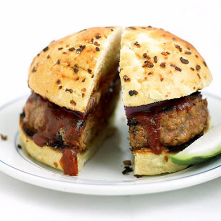 Barbecue Pork Burgers