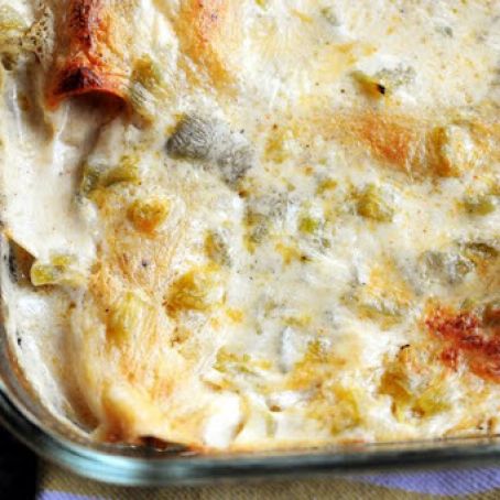 White Chicken Enchiladas