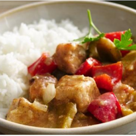 Caribbean Pork Stew with Peppers