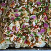Sheet Pan Kimchi Nachos