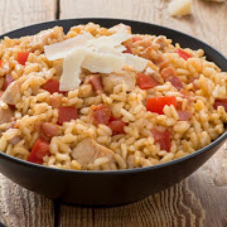 Baked Chicken and Risotto