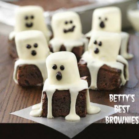 Halloween: Spooky Boo Brownies