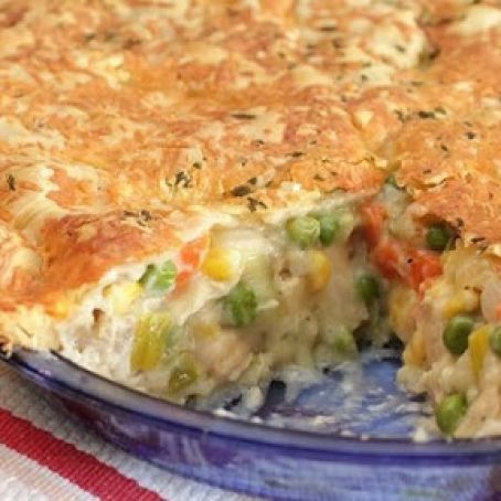 Chicken Pot Pie with Herb and Cheddar Crust